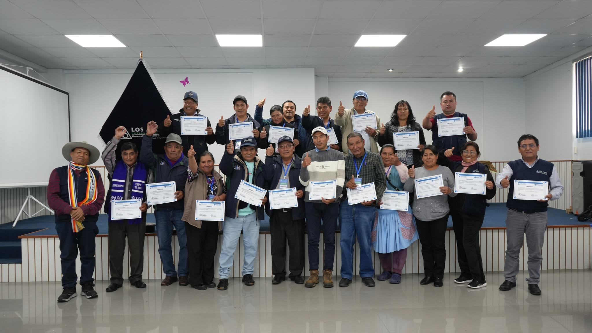 INCOOP fortalece capacidades de directivos de la Cooperativa Los Andes